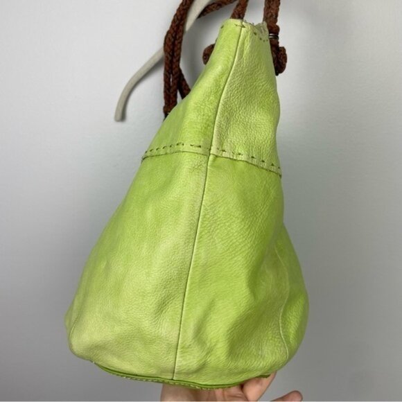 The Sak Pastel‎ Green Leather Bucket Bag - Picture 4 of 16